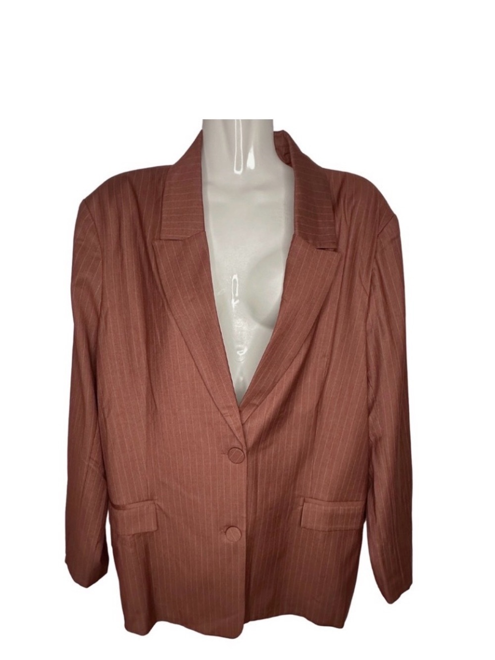 NWOT Bardot Pin Stripe Blazer Oversized Large